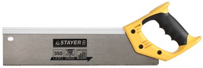 Ножовка для стусла c усиленным обушком (пила) STAYER 350 мм, 12 TPI, прямой зуб, для точного реза