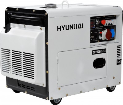 Дизельный генератор Hyundai DHY-8000SE-3
