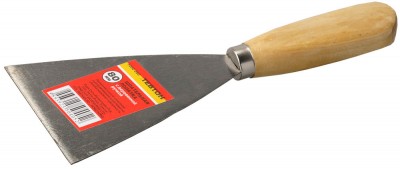 Шпательная лопатка ТЕВТОН с деревянной ручкой, 100мм