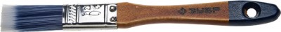 Кисть плоская ЗУБР АКВА-МАСТЕР, искусственная щетина, деревянная ручка, 20мм