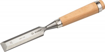 Стамеска-долото ЗУБР ЭКСПЕРТ с деревянной ручкой, хромованадиевая, 28мм
