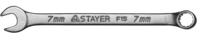 Ключ STAYER MASTER гаечный комбинированный, хромированный, 7мм