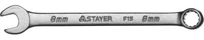 Ключ STAYER MASTER гаечный комбинированный, хромированный, 8мм