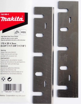 Ножи твердосплавные 2 шт. для электрорубанка 1806 B (170 мм) Makita 793186-4