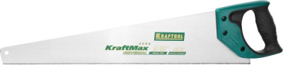 Ножовка KRAFTOOL EXPERT SuperMax, универсальный точный рез, универсальный мелкий закаленный зуб, 9/10 TPI, 550мм