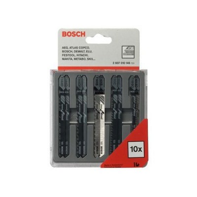 Набор Bosch 10шт,пилки для лобзика,Т-серия,для дер,пластик