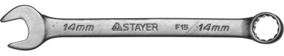 Ключ STAYER MASTER гаечный комбинированный, хромированный, 14мм