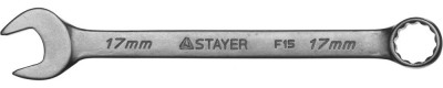 Ключ STAYER MASTER гаечный комбинированный, хромированный, 17мм